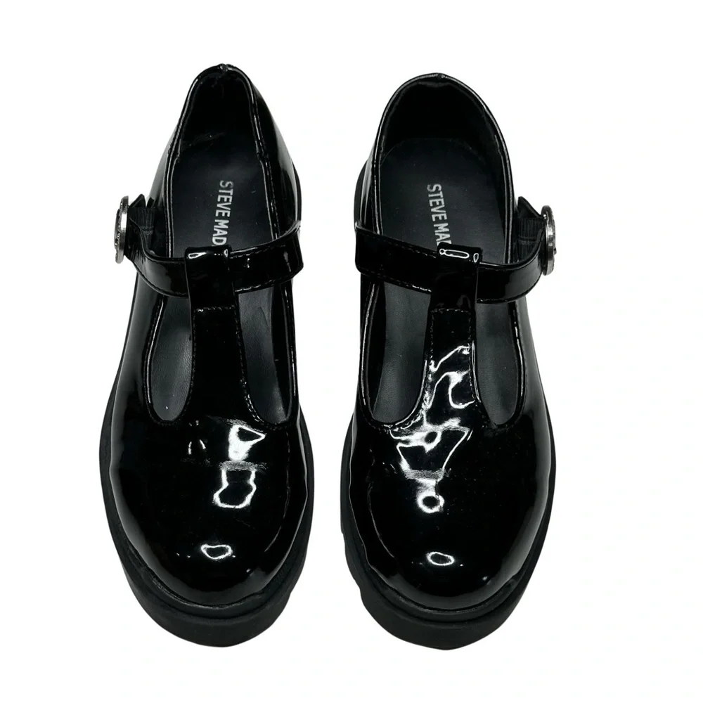 Steve Madden Suzey Black Patent Leather Mary Jane‎ Shoes